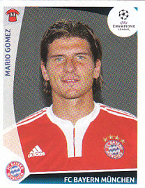 Mario Gomez Bayern Munchen samolepka UEFA Champions League 2009/10 #21